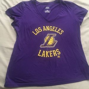 Lakers v neck shirt